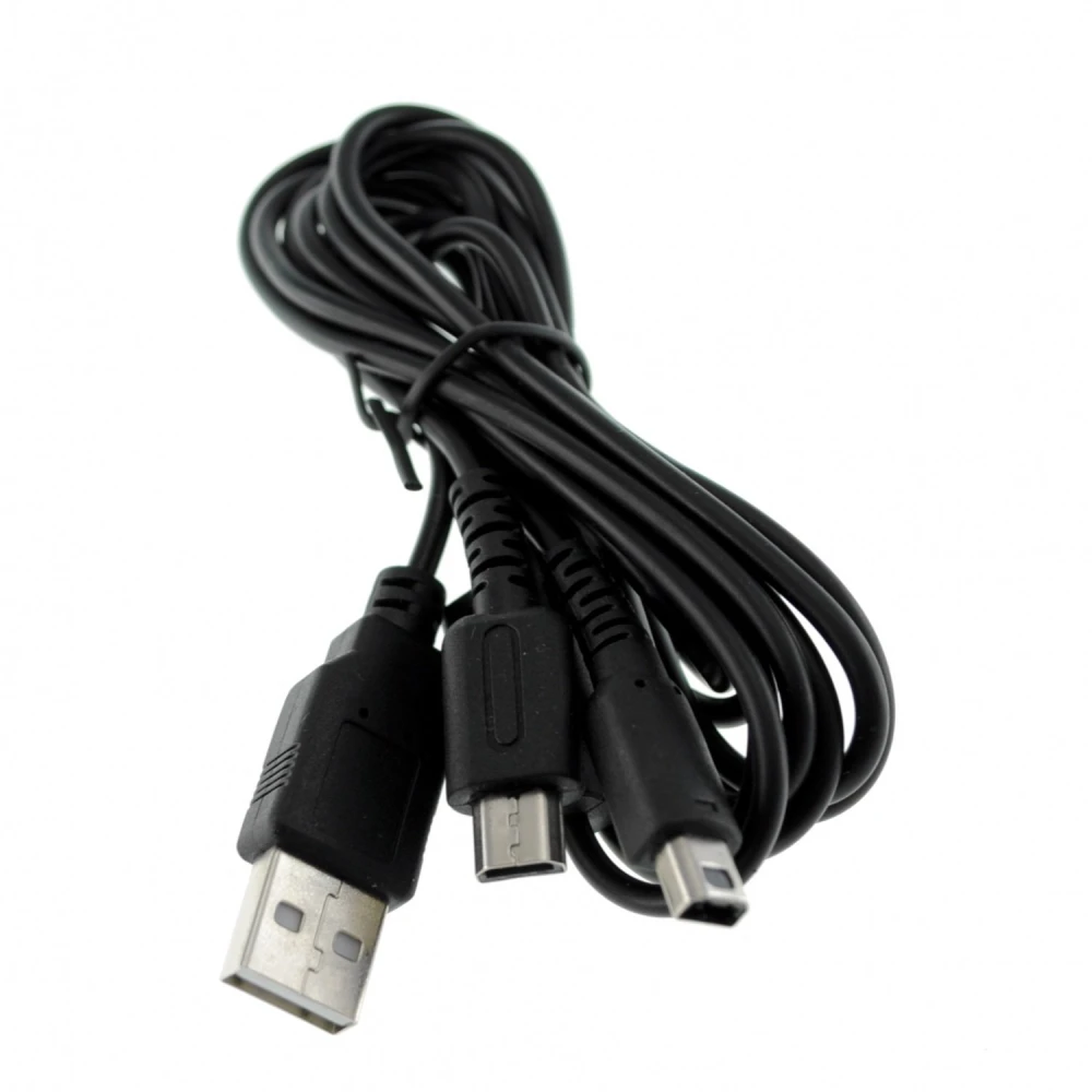 Συμβατό διπλό καλώδιο φόρτισης USB για NDSLITE, NDSI, DSI XL και 3DS