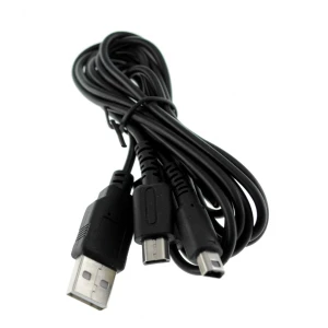 satkit Συμβατό διπλό καλώδιο φόρτισης USB για NDSLITE, NDSI, DSI XL και 3DS