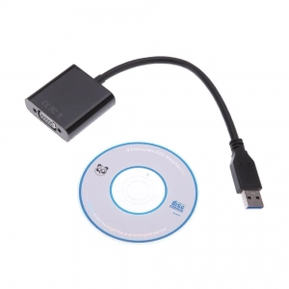 Καλώδιο μετατροπέα USB 3.0 σε VGA για οθόνη 1080p - satkit