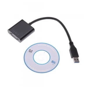 Καλώδιο μετατροπέα USB 3.0 σε VGA για οθόνη 1080p - satkit