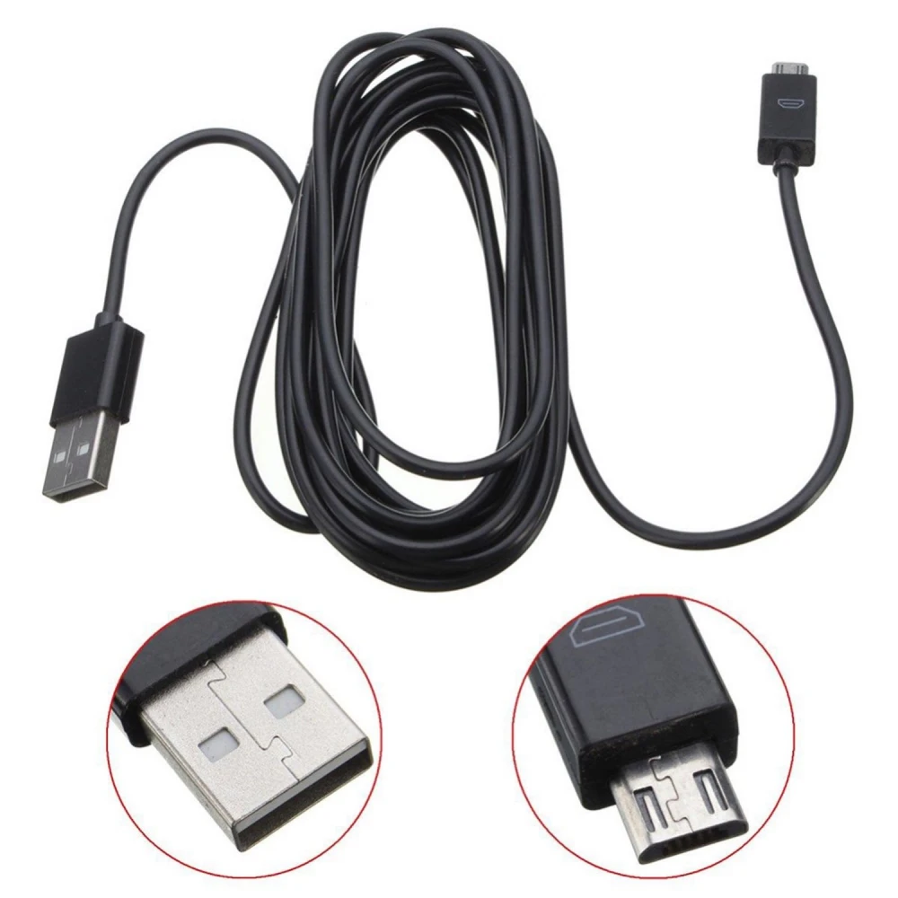 Καλώδιο Micro USB 3 m για χειριστήριο PS4 και Xbox One - Φόρτιση και παιχνίδι