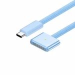 Καλώδιο USB-C σε MagSafe 3 140W για MacBook Pro και Air - 2 m πλεκτό, Sky Blue