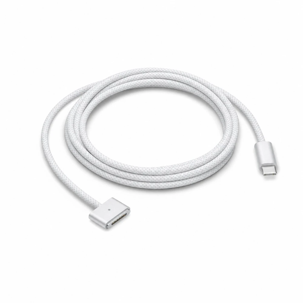 Καλώδιο USB-C σε MagSafe 3 140W για MacBook Pro και Air - 2 m πλεκτό, Άσπρο