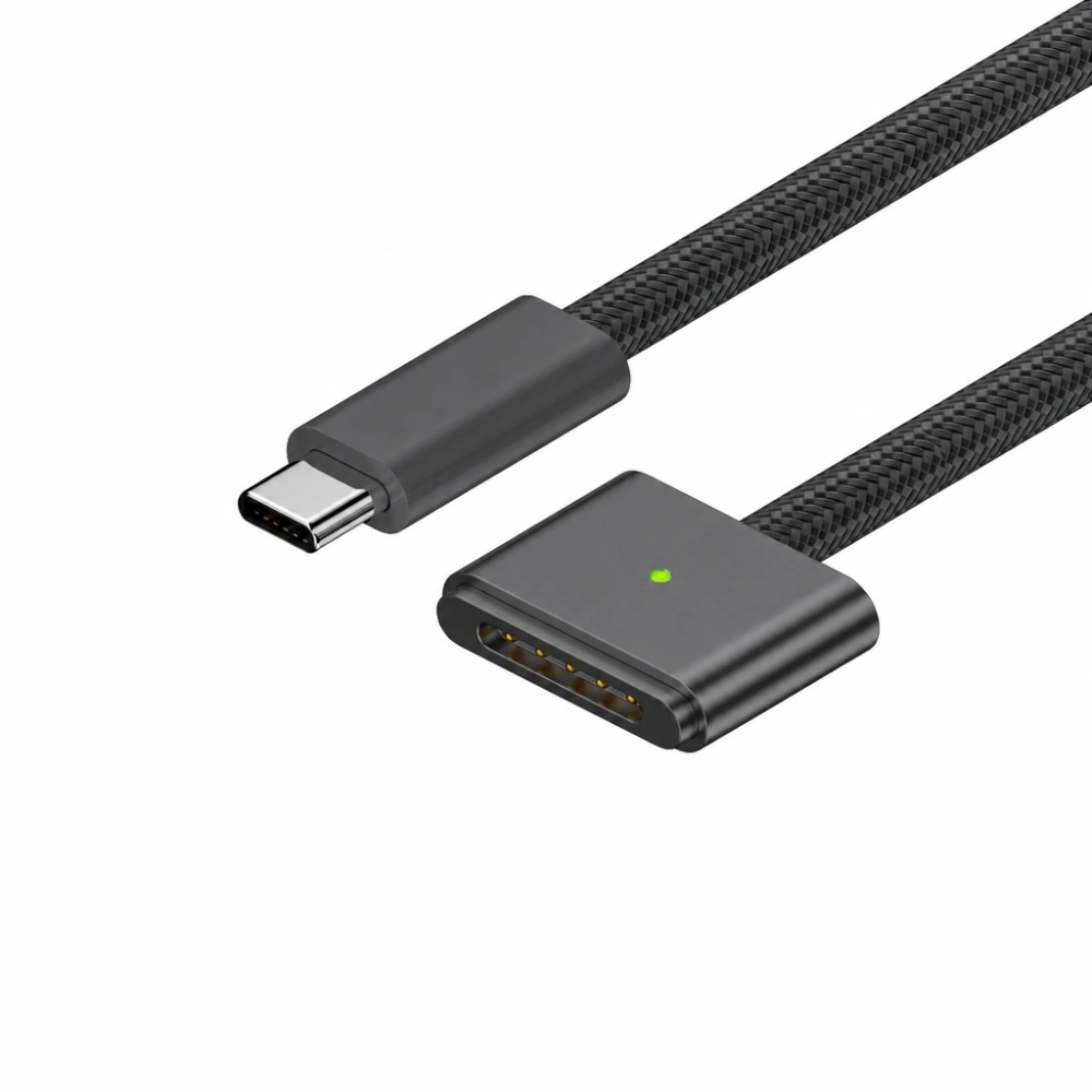 Καλώδιο USB-C σε MagSafe 3 140W για MacBook Pro και Air - 2 m πλεκτό, Space Grey