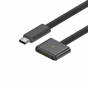 Καλώδιο USB-C σε MagSafe 3 140W για MacBook Pro και Air - 2 m πλεκτό, Space Grey