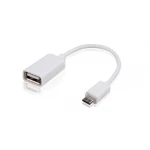 Καλώδιο USB OTG Micro USB αρσενικό - USB θηλυκό 10 cm συμβατό με Android