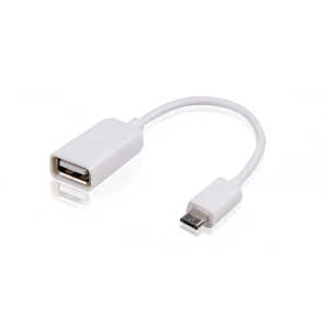 Καλώδιο USB OTG Micro USB αρσενικό - USB θηλυκό 10 cm συμβατό με Android