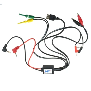 Καλώδια τροφοδοσίας ρυθμιζόμενης Excel με USB, κροκοδειλάκια και κλιπ