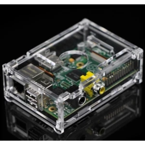 satkit Διαφανές ακρυλικό κουτί για Raspberry Pi συμβατό με A και B