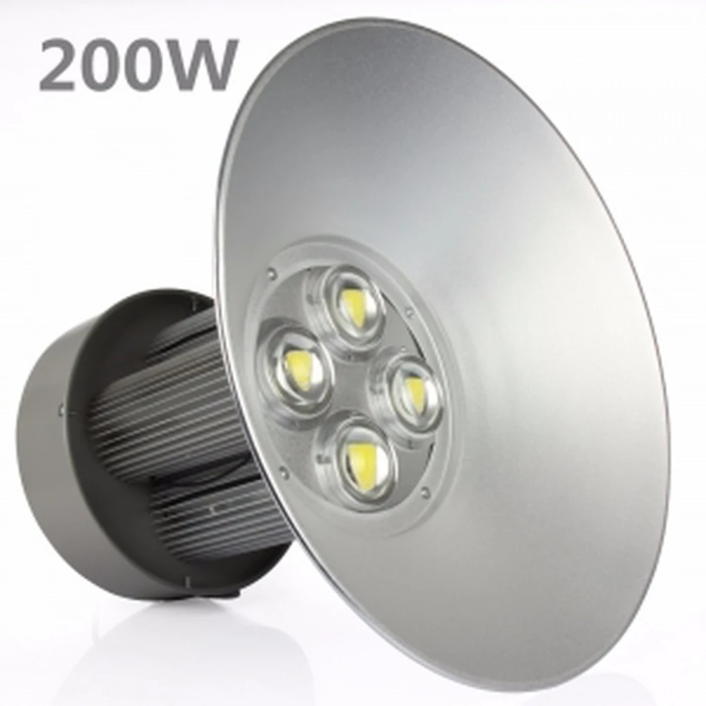 Βιομηχανικό LED High Bay 200W 6000K, PF 0,95, 100% Πραγματική Ισχύς