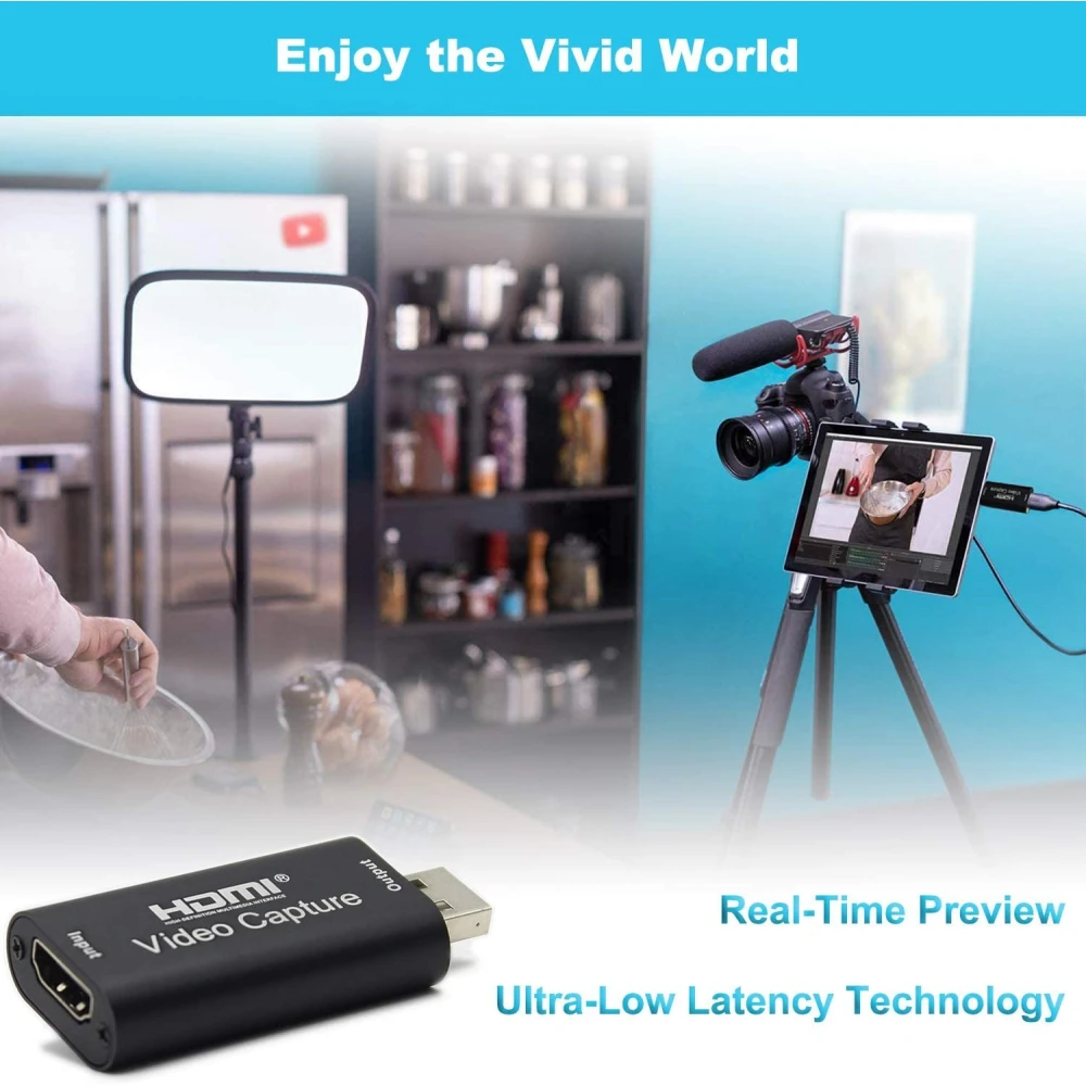 Κάρτα σύλληψης βίντεο HDMI USB 1080P για streaming, gaming και βιντεοκλήσεις