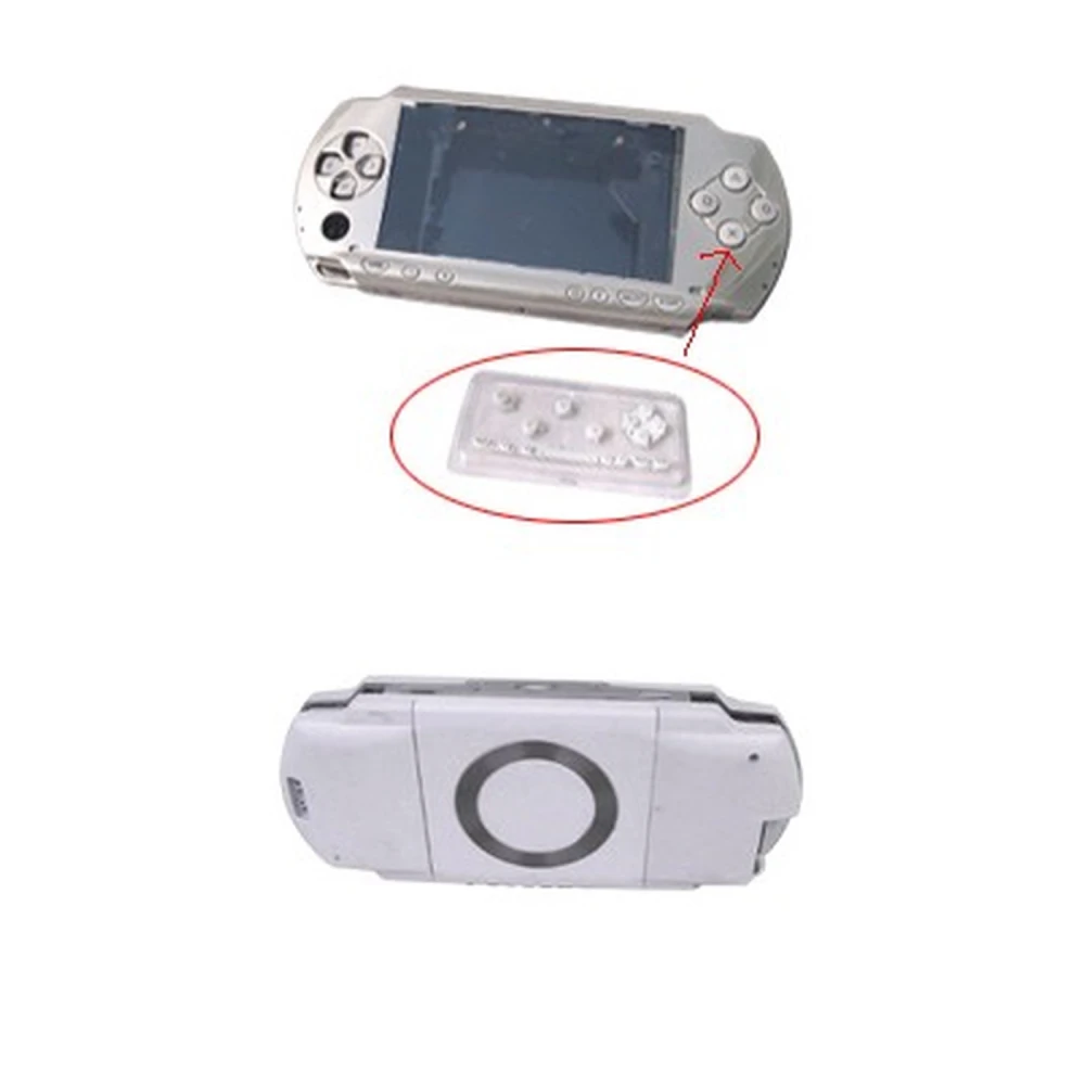 Πλήρες λευκό κέλυφος PSP με κουμπιά για επισκευή και εξατομίκευση