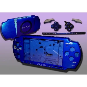 Πλήρες περίβλημα PSP2000 μπλε ηλεκτρικό με κουμπιά για επισκευή και εξατομίκευση