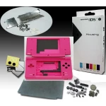 Ροζ θήκη για Nintendo DSi - πλήρες ανταλλακτικό με κουμπιά και βίδες