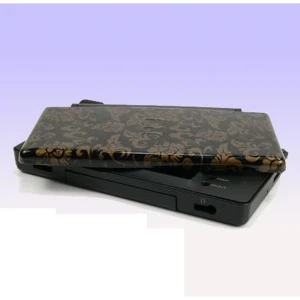 Θήκη αντικατάστασης Nintendo DS Lite με χρυσά λουλούδια