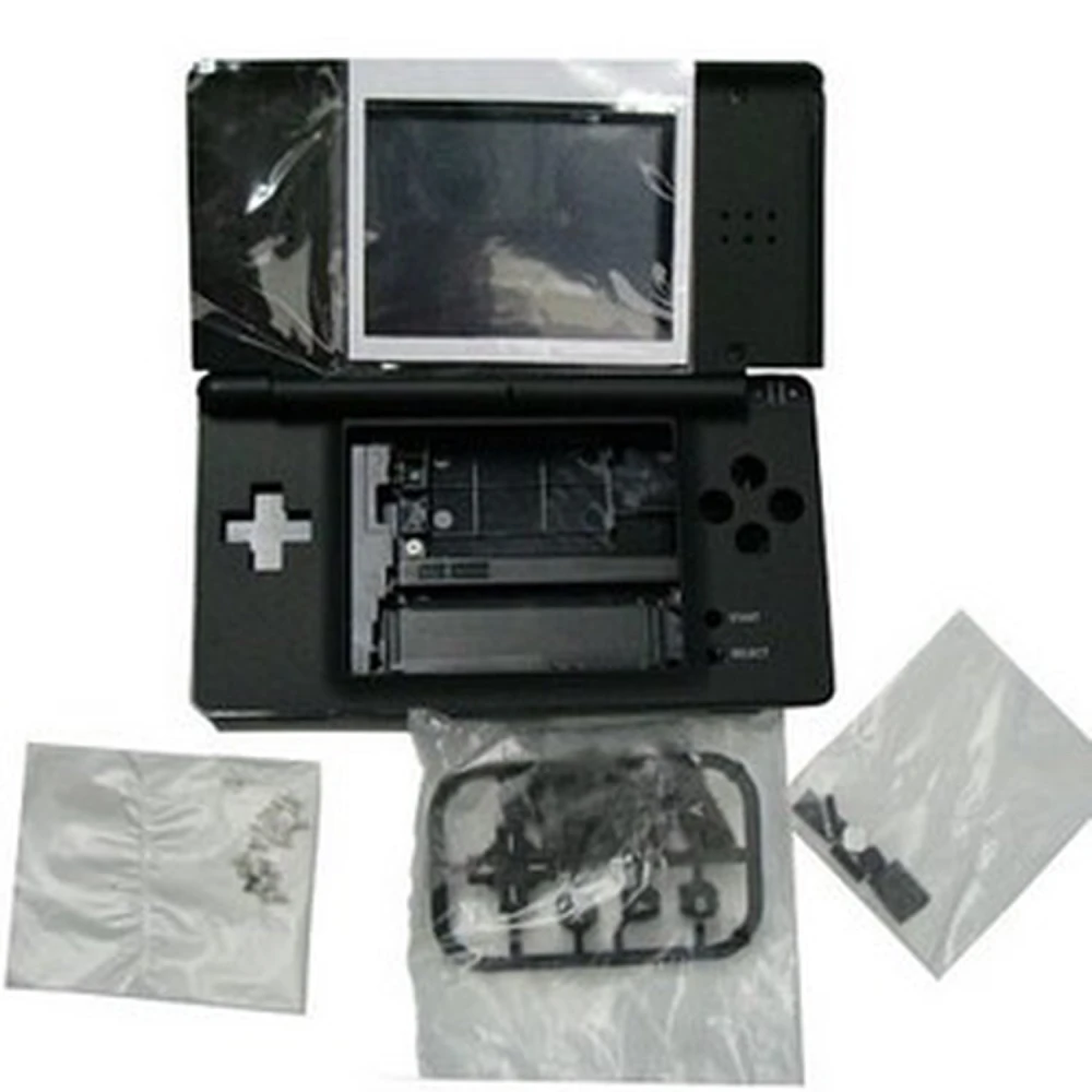 Μαύρη θήκη αντικατάστασης Nintendo DS Lite για επισκευή και tuning