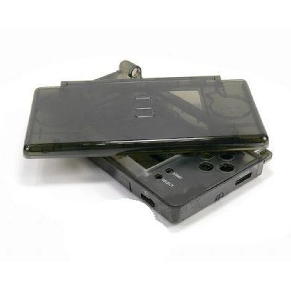 Θήκη αντικατάστασης Nintendo DS Lite μαύρη διάφανη με κουμπιά και βίδες