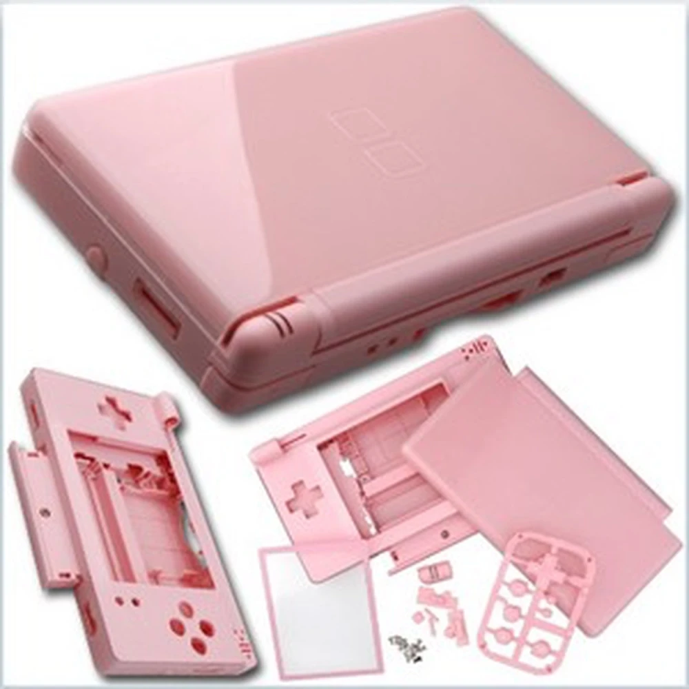 Ροζ κάλυμμα αντικατάστασης Nintendo DS Lite για πλήρη αντικατάσταση και εξατομίκευση