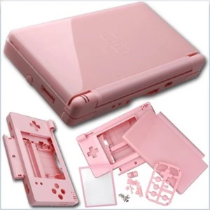 Ροζ κάλυμμα αντικατάστασης Nintendo DS Lite για πλήρη αντικατάσταση και εξατομίκευση
