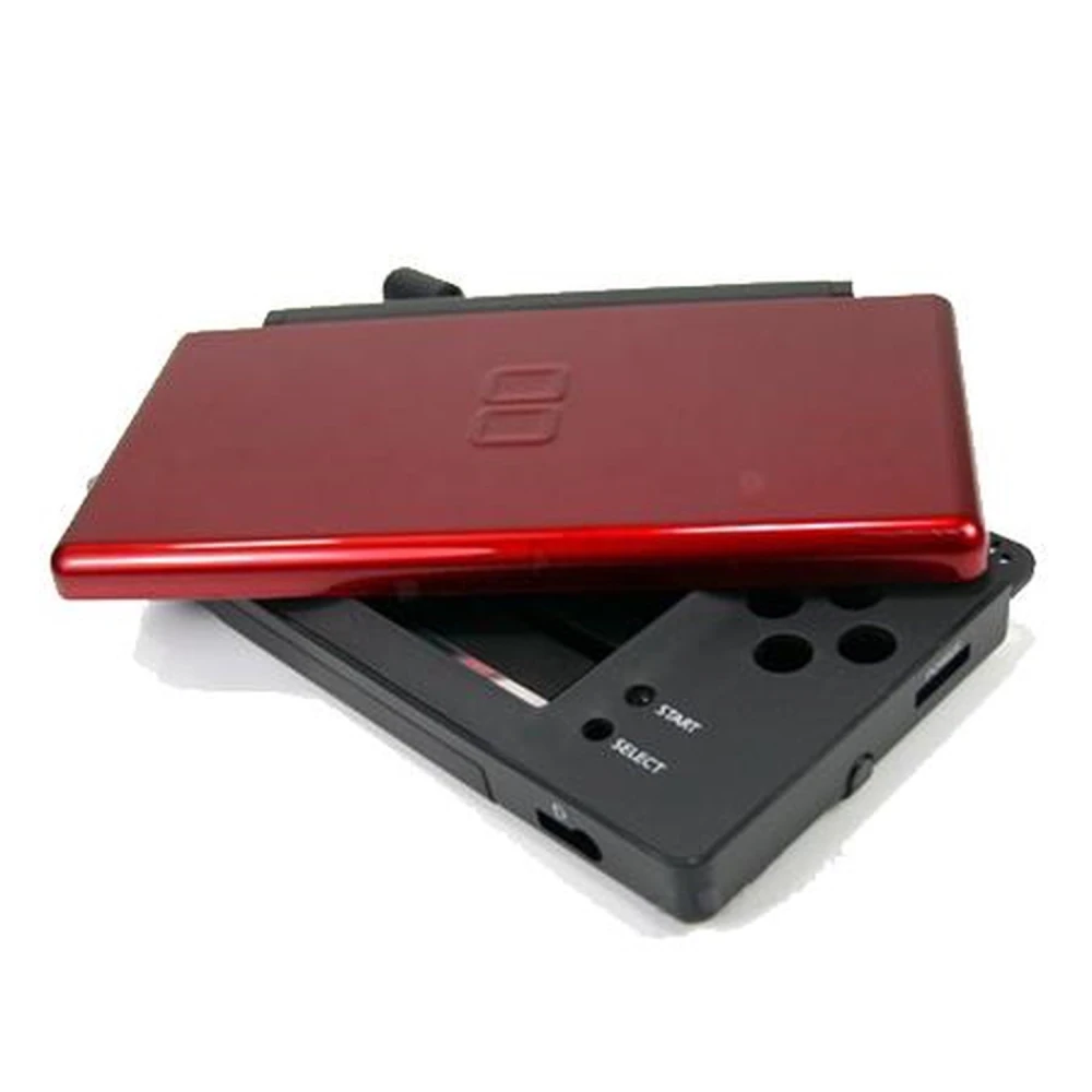 Θήκη αντικατάστασης για Nintendo DS Lite σε μαύρο και κόκκινο με βίδες