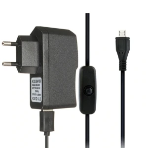 satkit Φορτιστής Micro USB για Raspberry Pi 3 με Καλώδιο και Διακόπτη 5V 2.5A