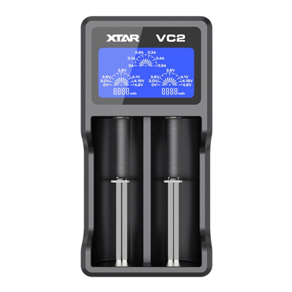 Φορτιστής XTAR VC2 για μπαταρία Li-Ion με LCD