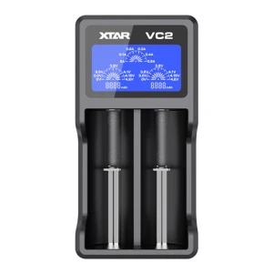 UDIRC Φορτιστής XTAR VC2 για μπαταρία Li-Ion με LCD