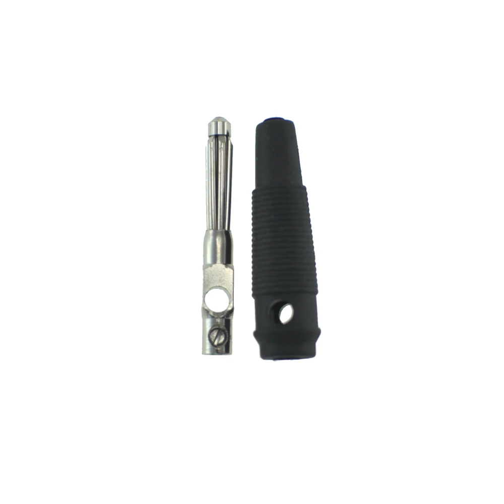 Μαύρος σύνδεσμος banana 4mm BP4526 της Satkit για καλώδια μέτρησης