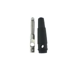 Μαύρος σύνδεσμος banana 4mm BP4526 της Satkit για καλώδια μέτρησης