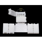 Συνδεσμος LED T 4 Pin 10mm 5050 RGB για Ταινίες LED YourLed