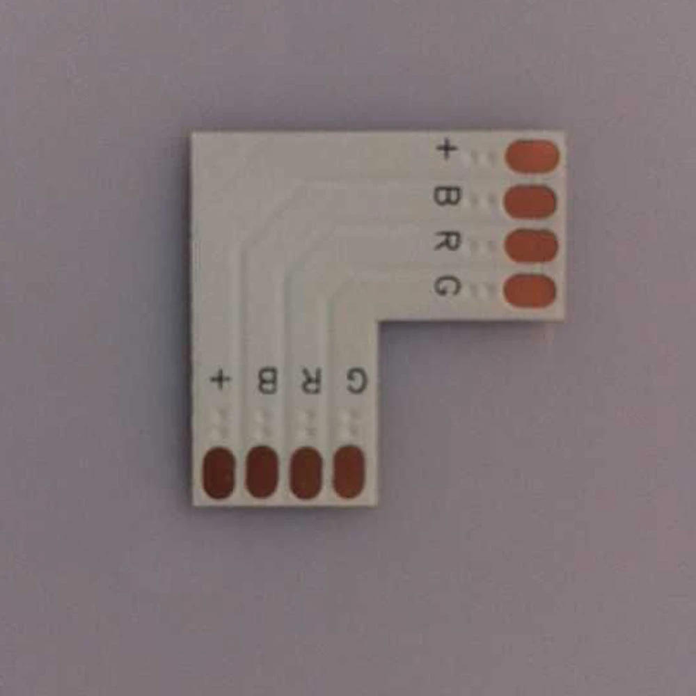 Γωνιακός σύνδεσμος L 5050 10mm 2 Pin για ταινία LED RGB