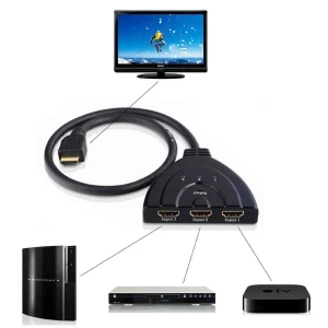 Διακόπτης HDMI 3 θυρών - Switch HDMI 1080p για PS3 Xbox HDTV