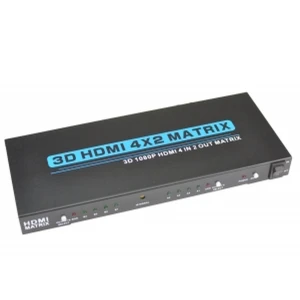 Διακόπτης μήτρας HDMI 4x2 Full HD 1080p 3D με τηλεχειριστήριο