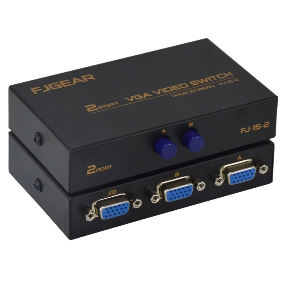 Διακόπτης VGA 2 εισόδων 1 εξόδου για οθόνη PC χωρίς απώλεια ποιότητας
