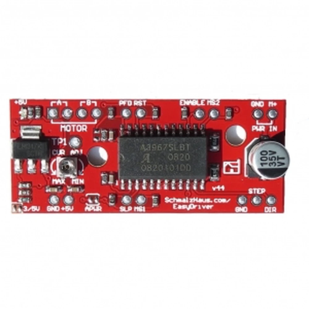 Ελεγκτής Easydriver V4.4 A3967 για βηματικούς κινητήρες συμβατός με Arduino