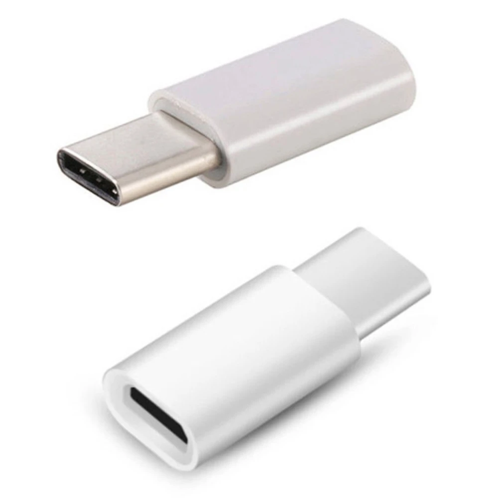 Μετατροπέας micro USB 2.0 σε USB-C USB 3.1 τύπου C λευκός