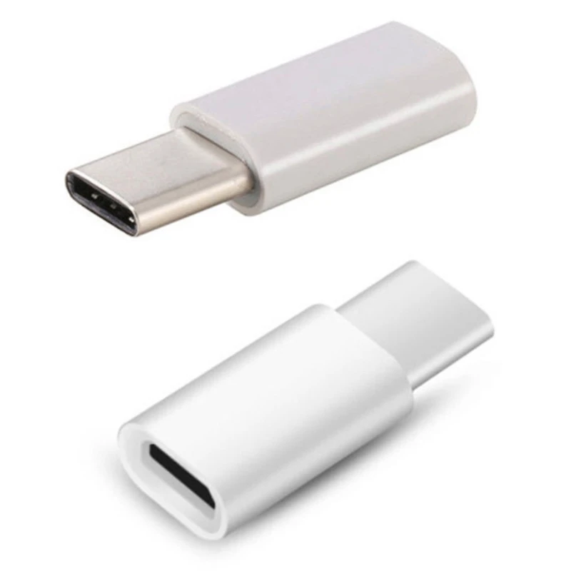 Μετατροπέας micro USB 2.0 σε USB-C USB 3.1 τύπου C λευκός