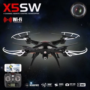 Drone Syma X5SW με κάμερα HD και wifi - Μαύρο Quadcopter 4CH 6Axis Gyro