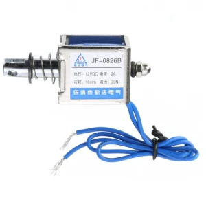satkit Ηλεκτρομαγνήτης push-pull 12Vdc JF-0826B με ελατήριο για Arduino