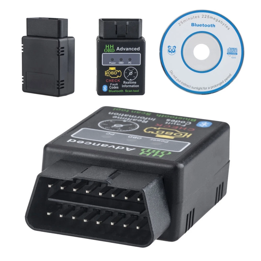 Herramienta de diagnóstico Elm327 con indicador LED encendido
