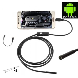 USB endoscope Android 1 m με φακό 5,5mm και ρυθμιζόμενο LED