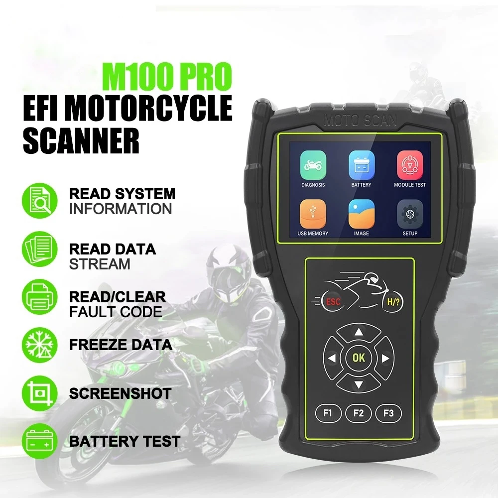 Διαγνωστικό μοτοσυκλέτας OBD JDiag M100 Pro για KTM Honda Yamaha Kawasaki BMW