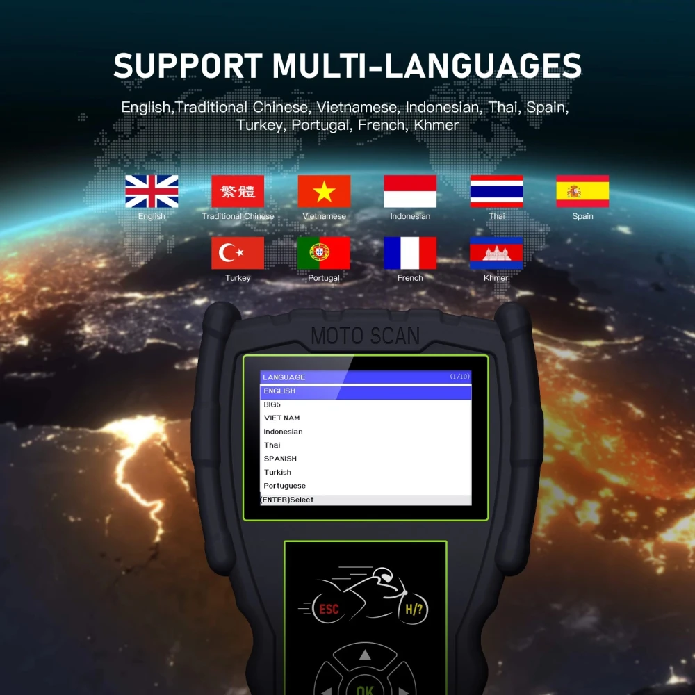 Διαγνωστικό μοτοσυκλέτας OBD JDiag M100 Pro για KTM Honda Yamaha Kawasaki BMW