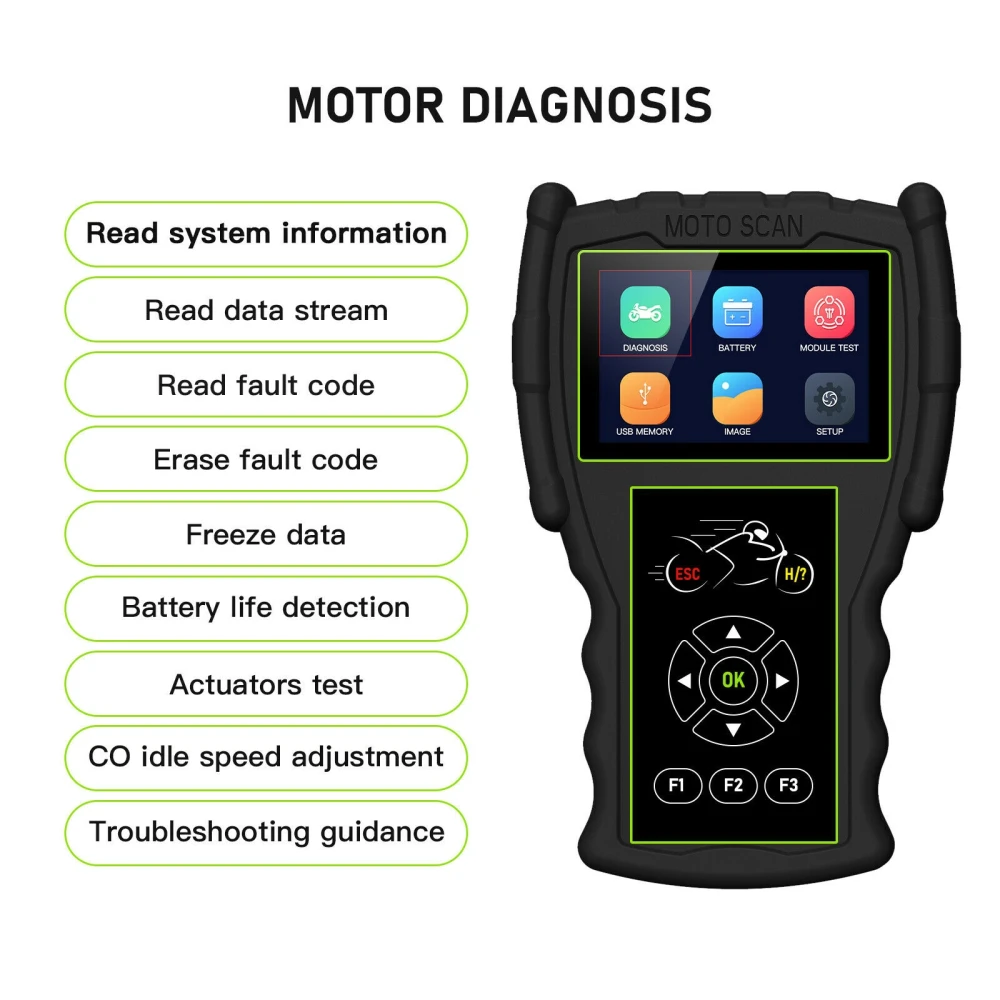 Διαγνωστικό μοτοσυκλέτας OBD JDiag M100 Pro για KTM Honda Yamaha Kawasaki BMW