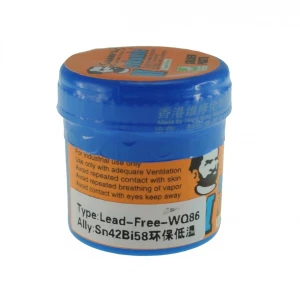 Αμόλυβδη πάστα κόλλησης Mechanic WQ86 50GR Sn42Bi58 για ακριβή συγκόλληση