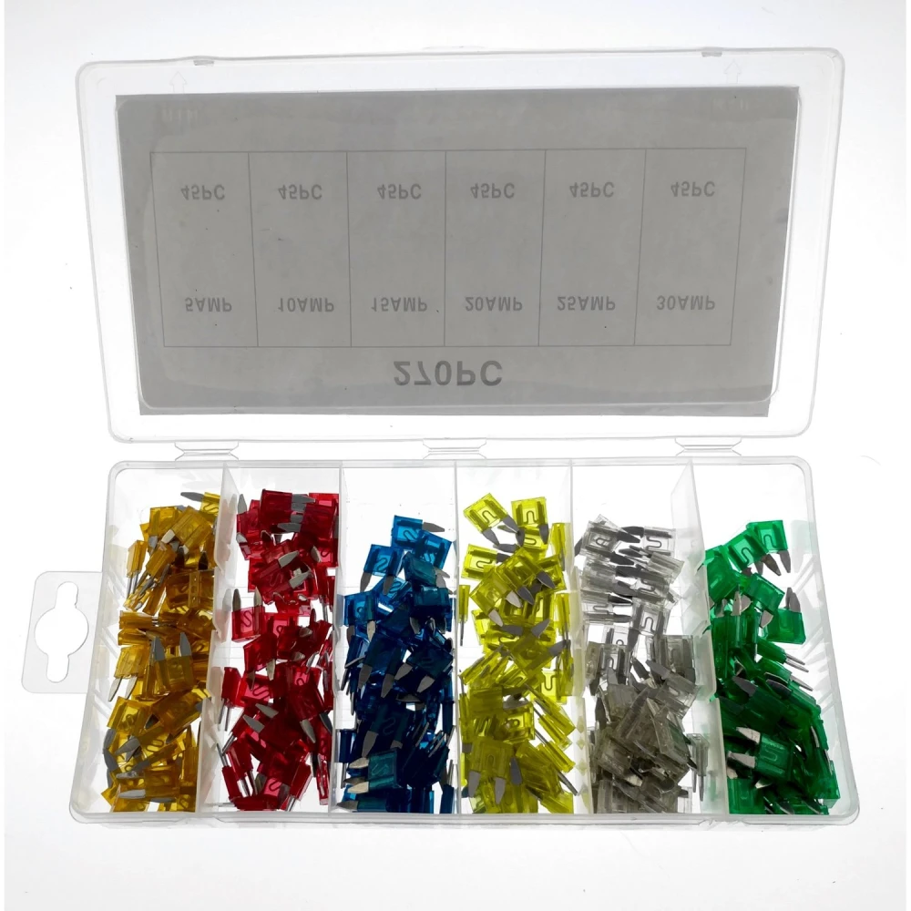 Mini fusibles coche en caja de almacenamiento TSX TOOL con 270 unidades