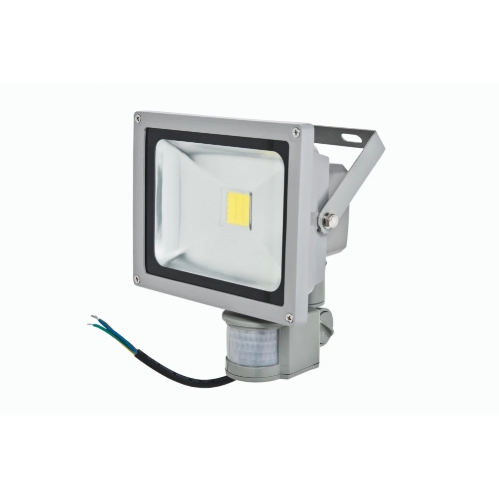 LED προβολέας 20W με αισθητήρα κίνησης και λευκό φως 6000K