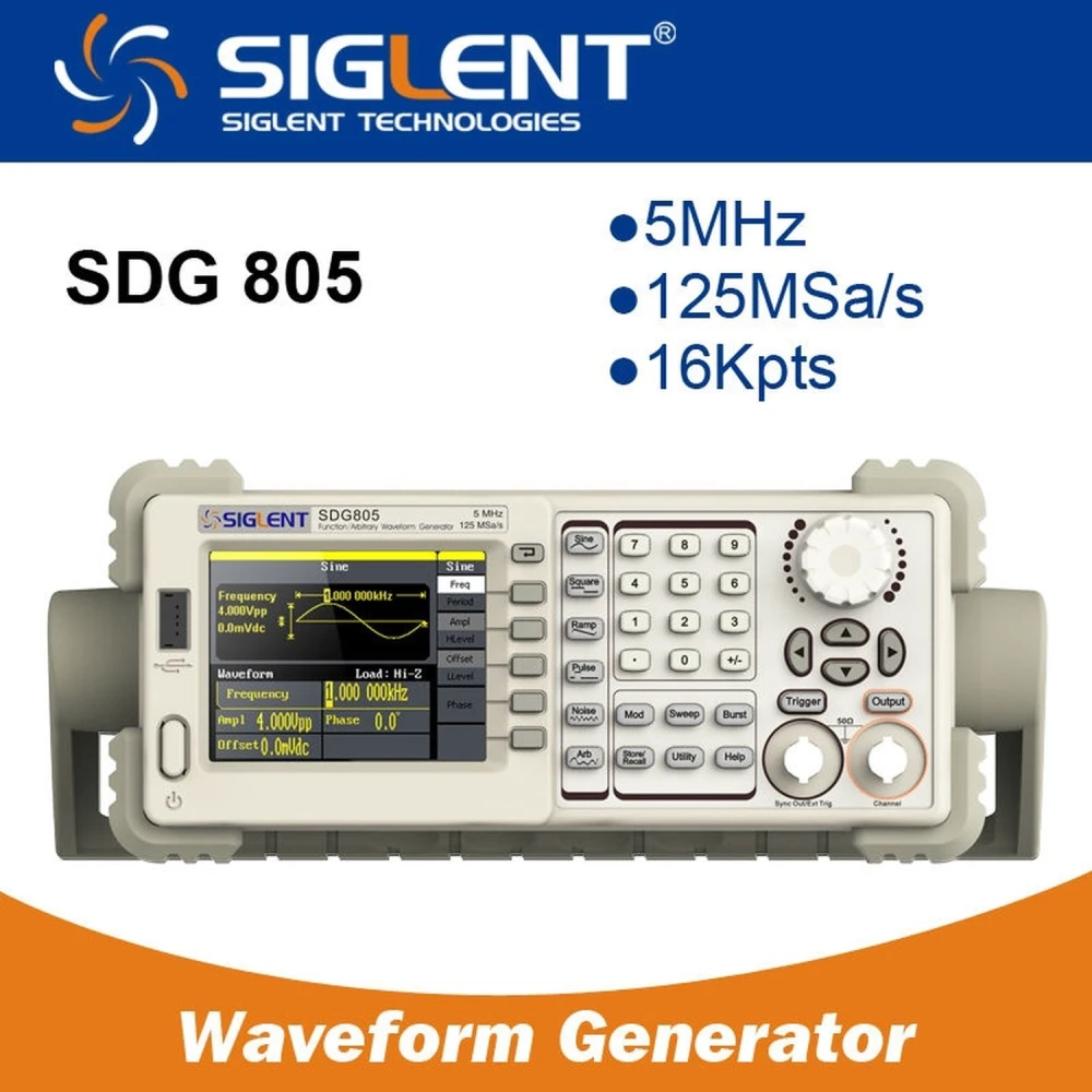 Αυθαίρετος γεννήτριας συναρτήσεων Siglent SDG805 5MHz με EasyPulse