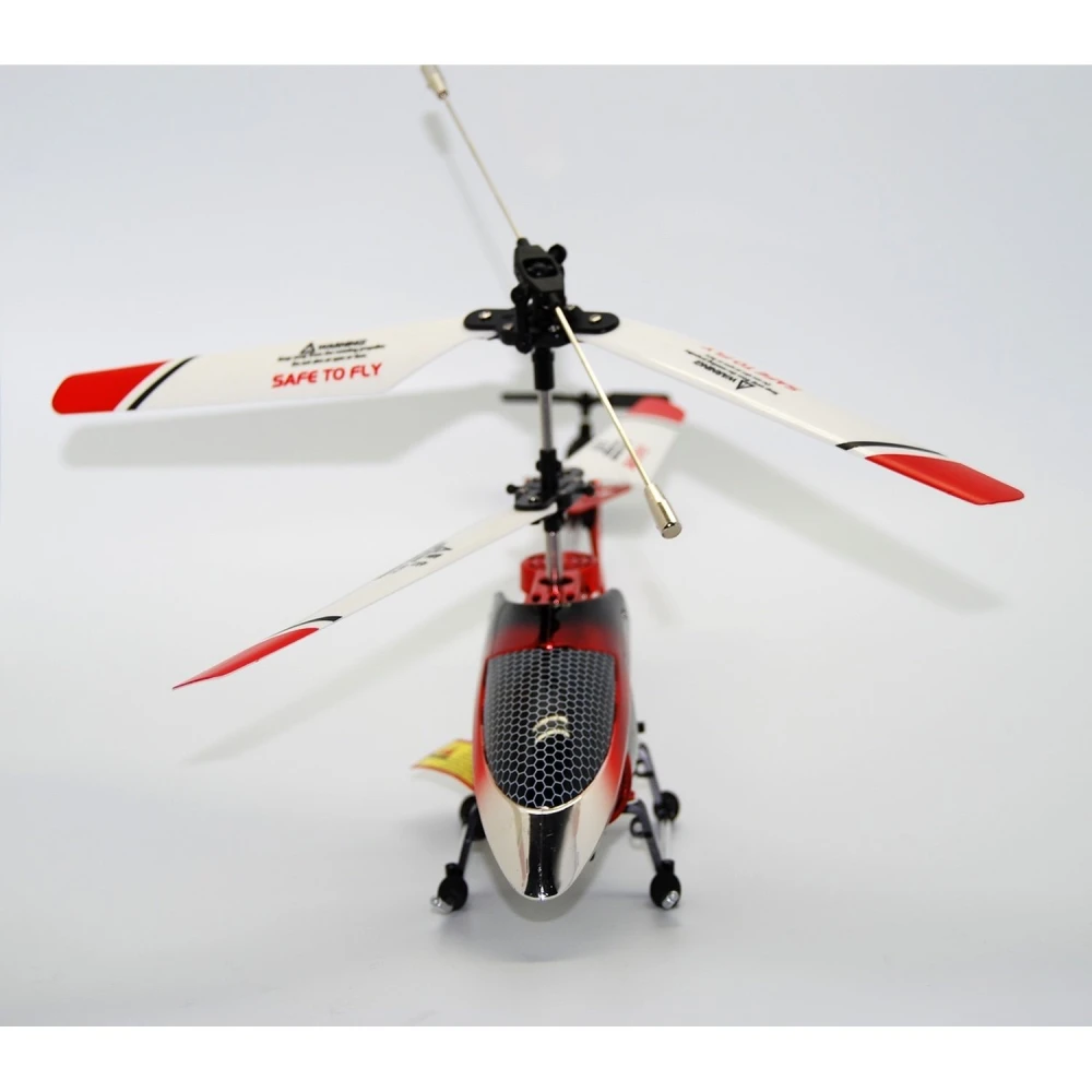 Detalle del rotor principal del helicóptero M-1 V2 rojo
