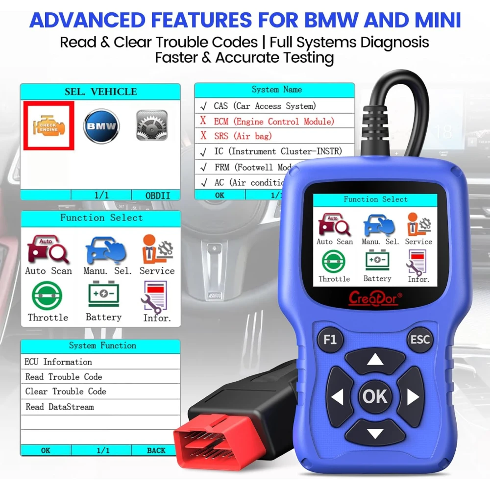 Εργαλείο διάγνωσης OBD2 BMW Creator C420 για BMW και Mini με προηγμένες λειτουργίες